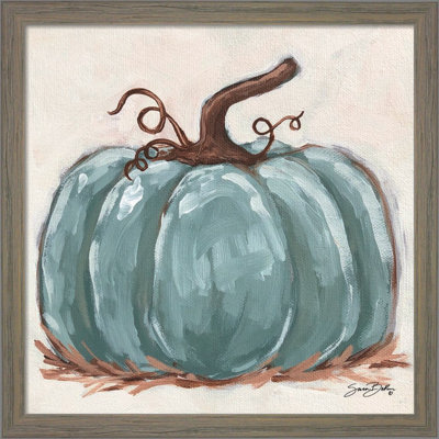 «Pumpkin Close-Up III» par Sara Baker, art mural encadré