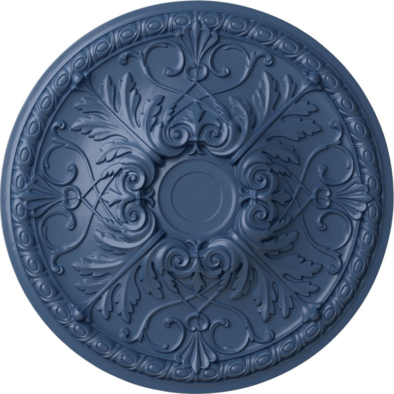 Médaillon de plafond Endurathane Tristan, DE 32 3/8 po x P 3 1/2 po (convient aux auvents jusqu'à 6 1/4 po), finition Americana peinte à la main