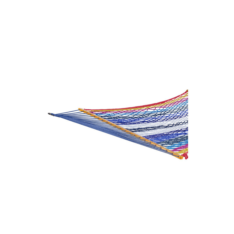  Weekender 2-Person Polyester Rope Hammock w/ Spreader Bar, 80x55