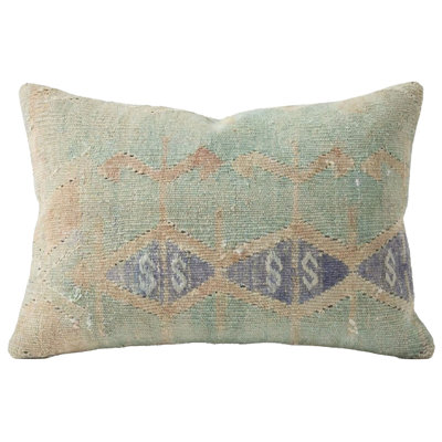 Flat Weave Kenevir Pillow Cover And Insert