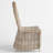 Louella Courbe Whitewash Palm Rattan Curved Dining Chair-100026831