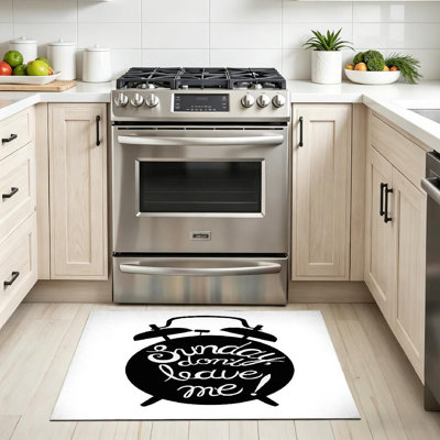 Tapis intérieur blanc lavable à la machine