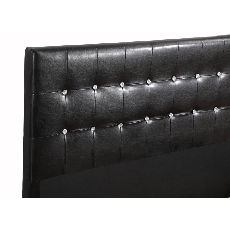 Elegant Transitional Bed, Black