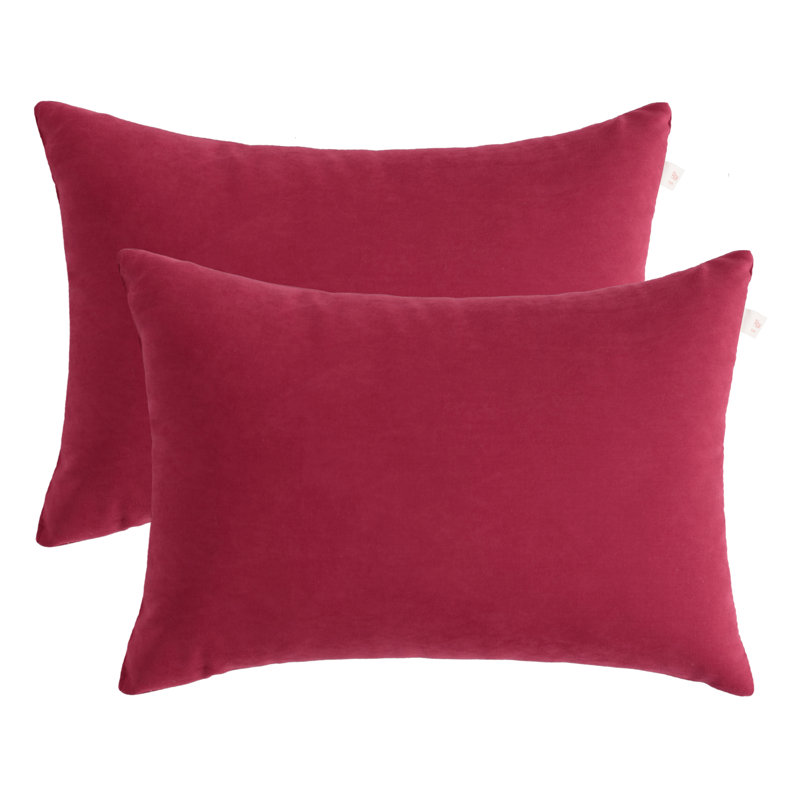 Microfiber Tiny Pillows, Machine Washable - NTBAY, Red, 11"x7"