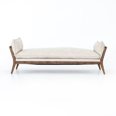 Kristen Solid Wood Upholstered Chaise Lounge