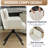 Modern Upholstered Swivel Armchairs with Tufted Back, Metal Legs-710757313