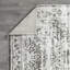 Tapis oriental gris en polypropylène tissé à la main Ragheb-1303965531