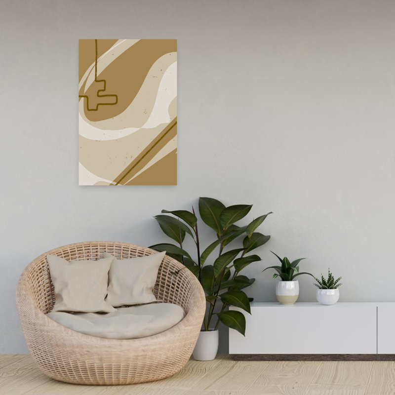 Art contemporain, art abstrait minimaliste, H 24 po x l 16 po