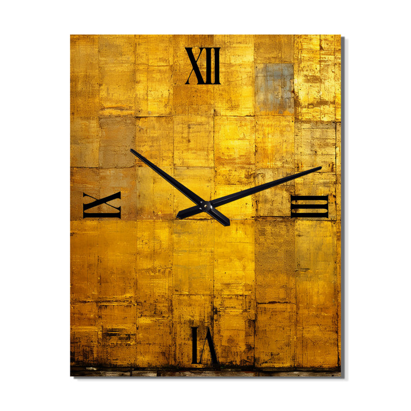 Antinique - Horloge murale peinture abstraite, Petit