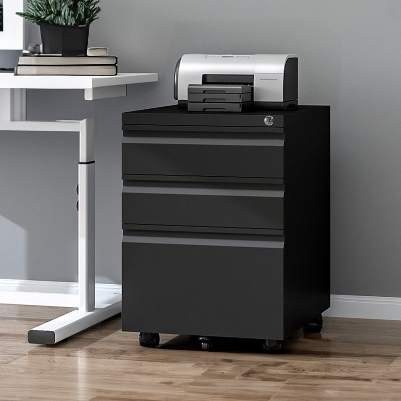 37cm Wide Mobile File Cabinet
