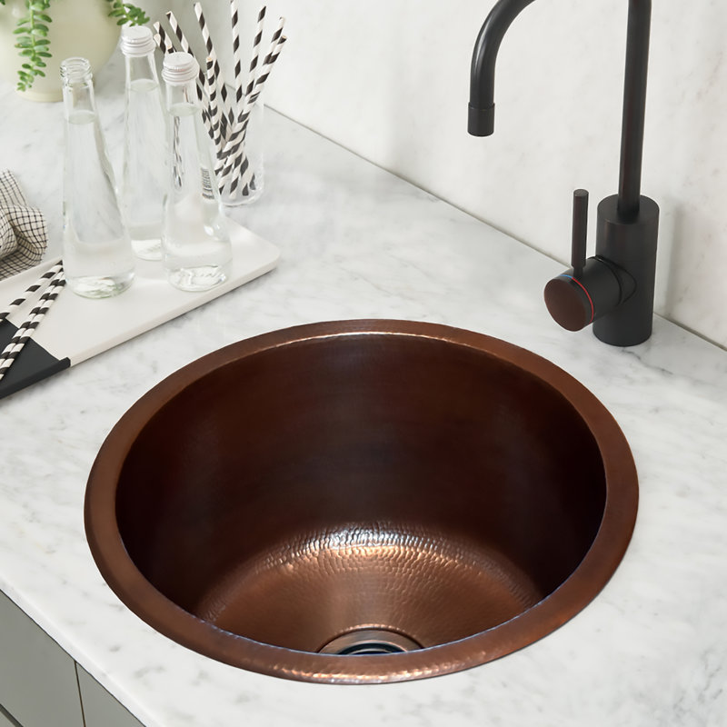 Redondo Grande 18" L x 18" W Kitchen Sink, Brushed Nickel