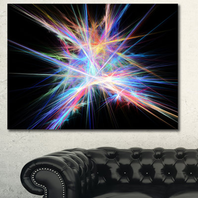 « light blue spectrum of light », impression sur toile tendue