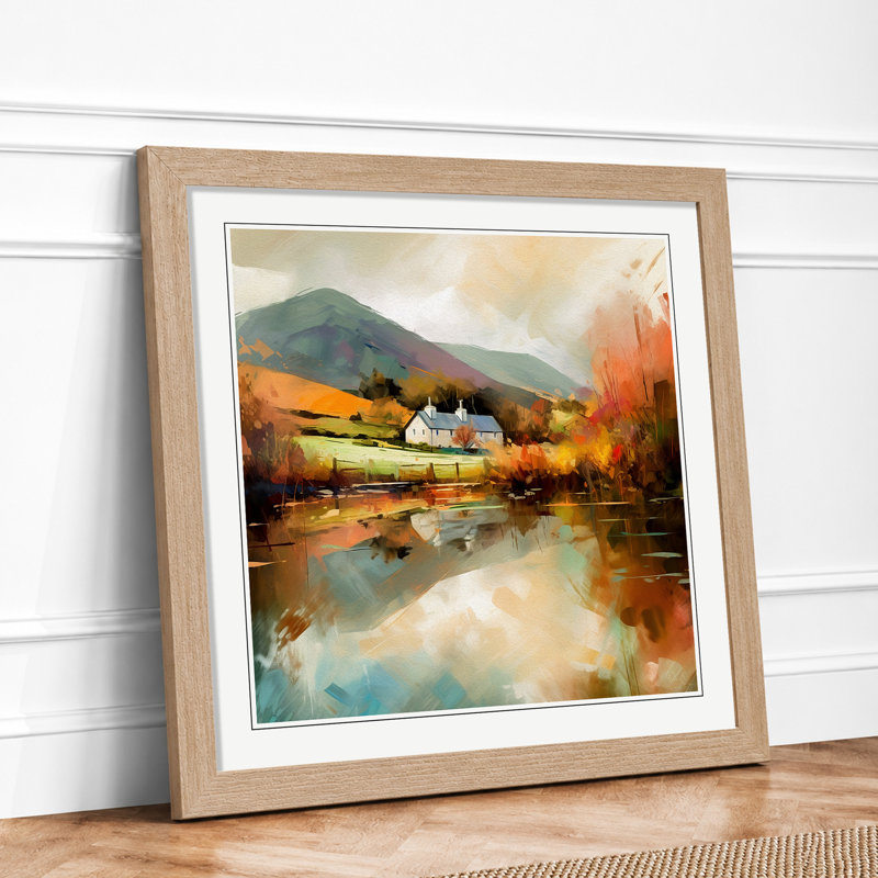 Wales Impressionism No.1 - Framed Print, Oak