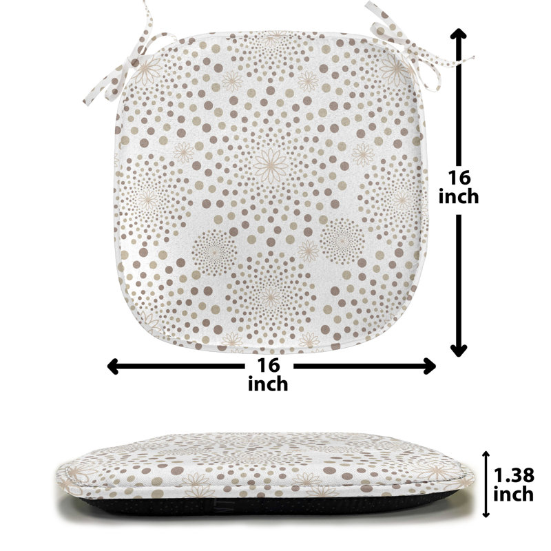 Outdoor 1.38'' Dining Chair Seat Cushion