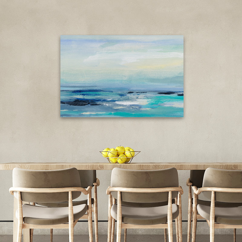 Coastal Turquoise Sea Waves II, 36" H x 24" W