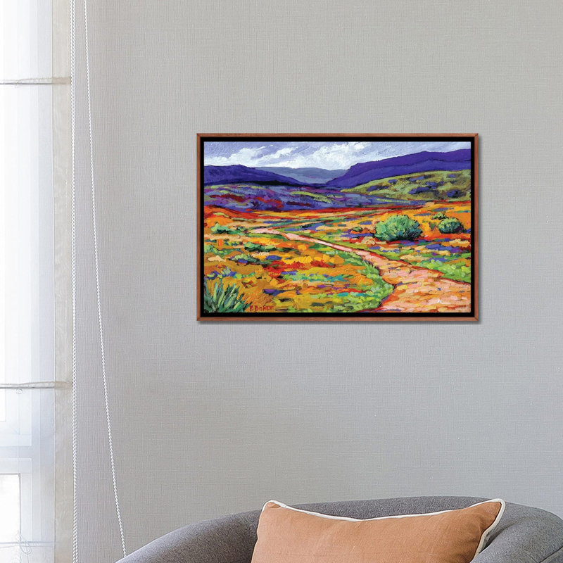 Reproduction d’art « New Mexico Landscape » par Patty Baker, Pas de tapis, H 26 po x l 18 po x 1,5 po