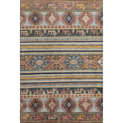 Premium Machine Washable Marasco AMF1626 Global Rug