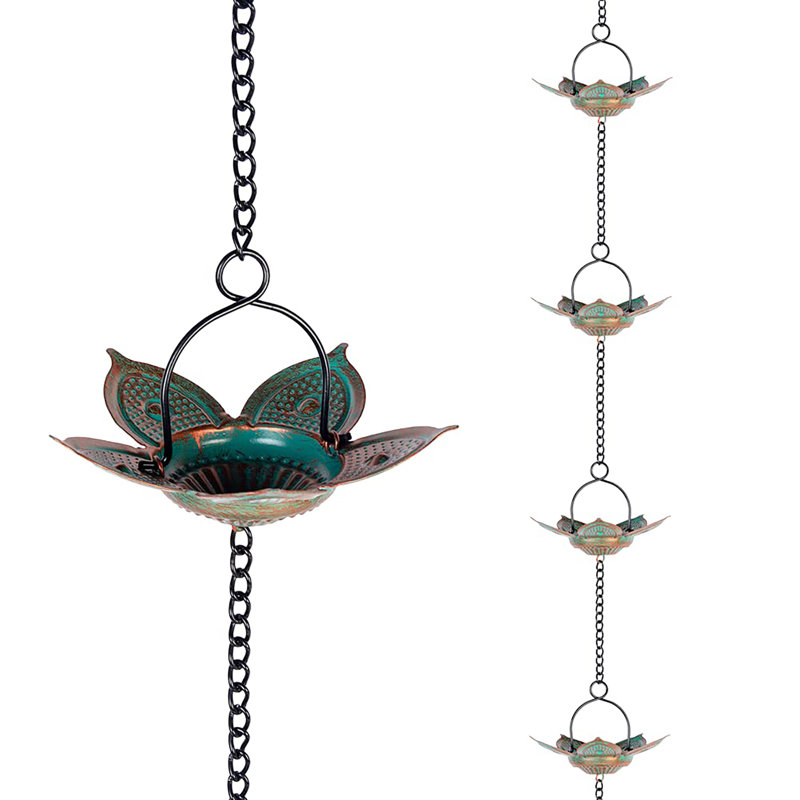 Chaîne de pluie 8,3 pi Lotus