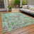 Machine Washable Indoor/Outdoor Xhevrie Aloe Rug-345874433