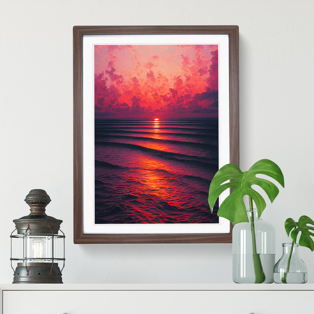 Magnificent Ocean Sunset - Framed Print