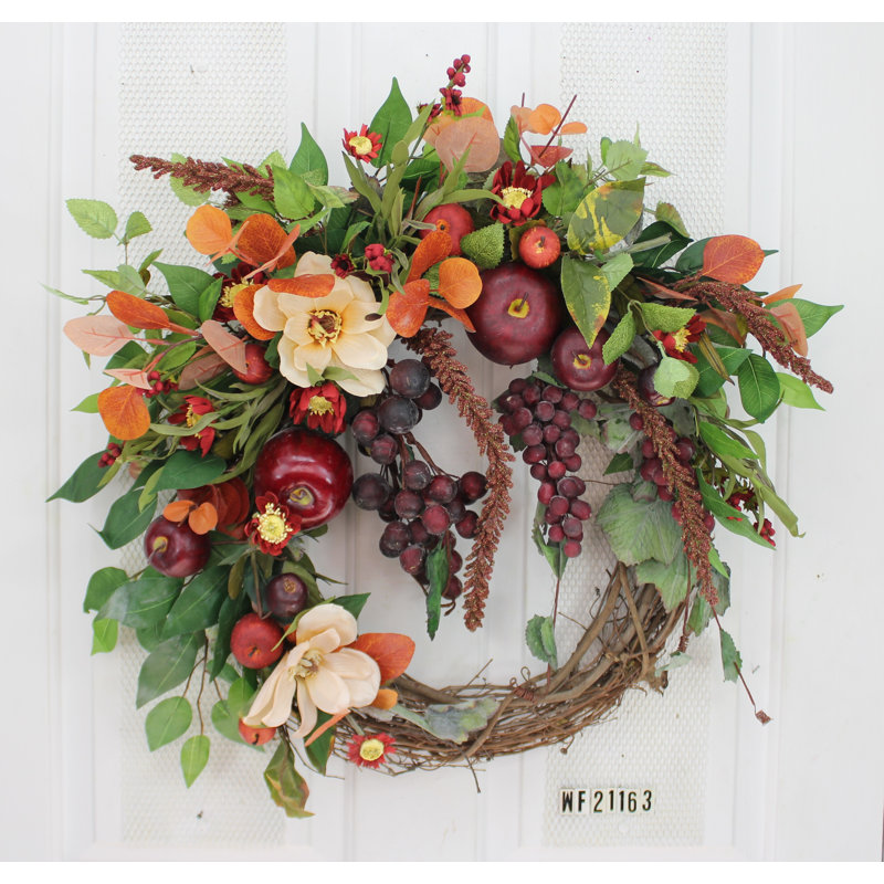 Handcrafted Faux Grapevine Foam 24'' Wreath