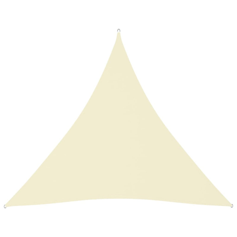 Quamba 3.6m x 3.6m Triangular Shade Sail, Cream