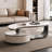 Leaf shaped shaped rock table-104470987-104470988