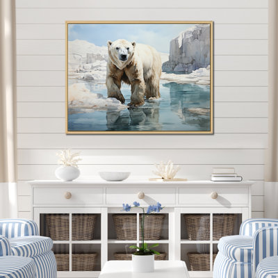 " White Teal Iceberg Pristine Solitude "