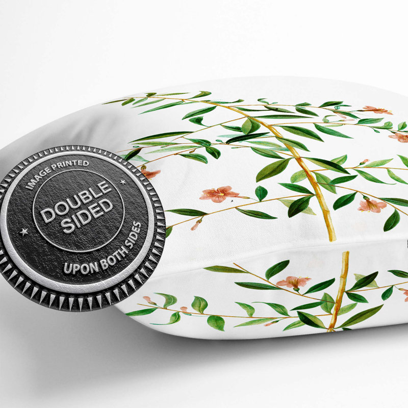Floral Square Throw Cushion, 55cm H x 55cm W x 20cm D