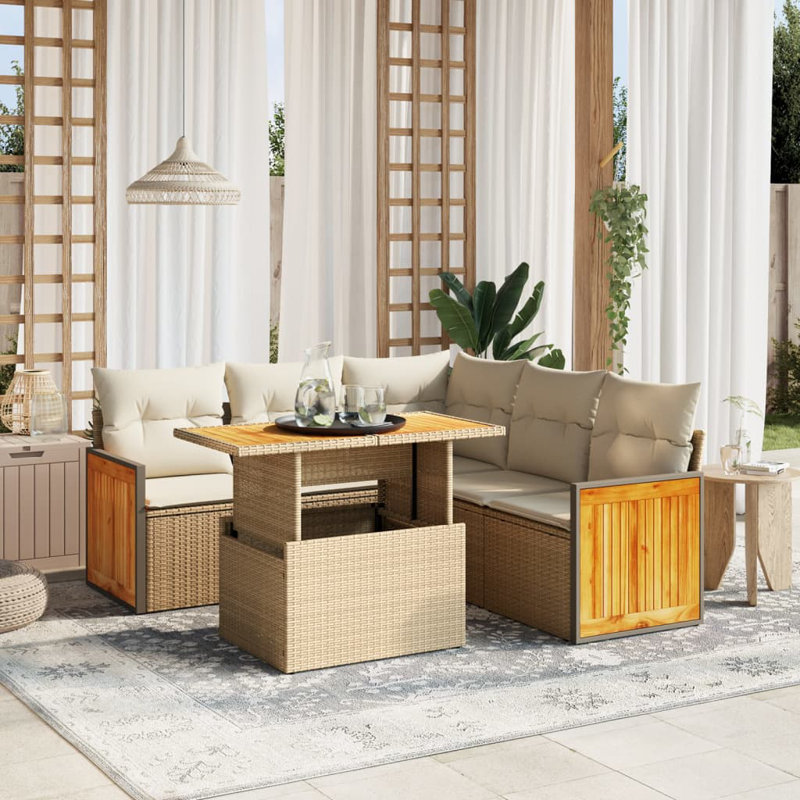 Vidaxl Garden Sofa Set Beige