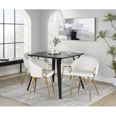 Josie 19.25'' H Faux Leather Upholstered Armchair