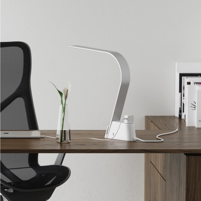 LED Desk Table Lamp, Silver