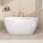 55" X 28" Freestanding Soaking Acrylic Bathtub