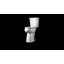 Toilette haute deux pièces Los Flexi, cuve allongée confortable et hauteur ADA, chasse d'eau à siphon 1,28 gallons par pouce carré, 12 po, idéale pour la plupart des utilisateurs-120276701-133136215