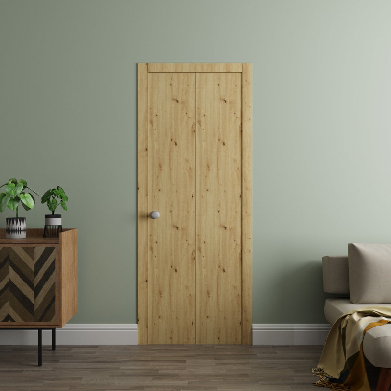 Portes coulissantes pliantes pour garde-robe - ESSENTIEL 8001 - Ensemble de quincaillerie robuste pour moulures à moulures - Portes de garde-robe en bois massif