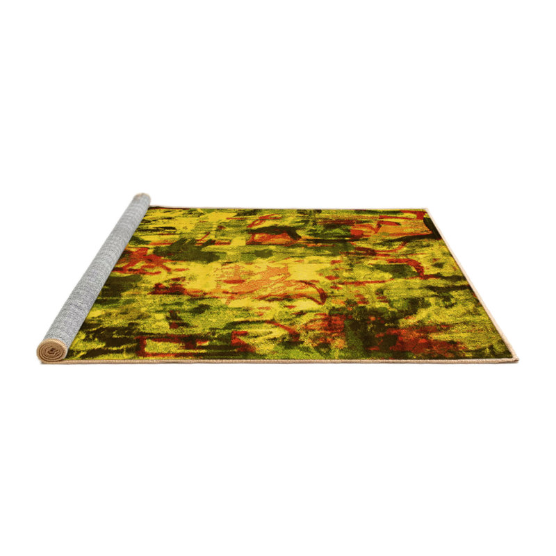 Performance Abstract Indoor Rug, Round 6'
