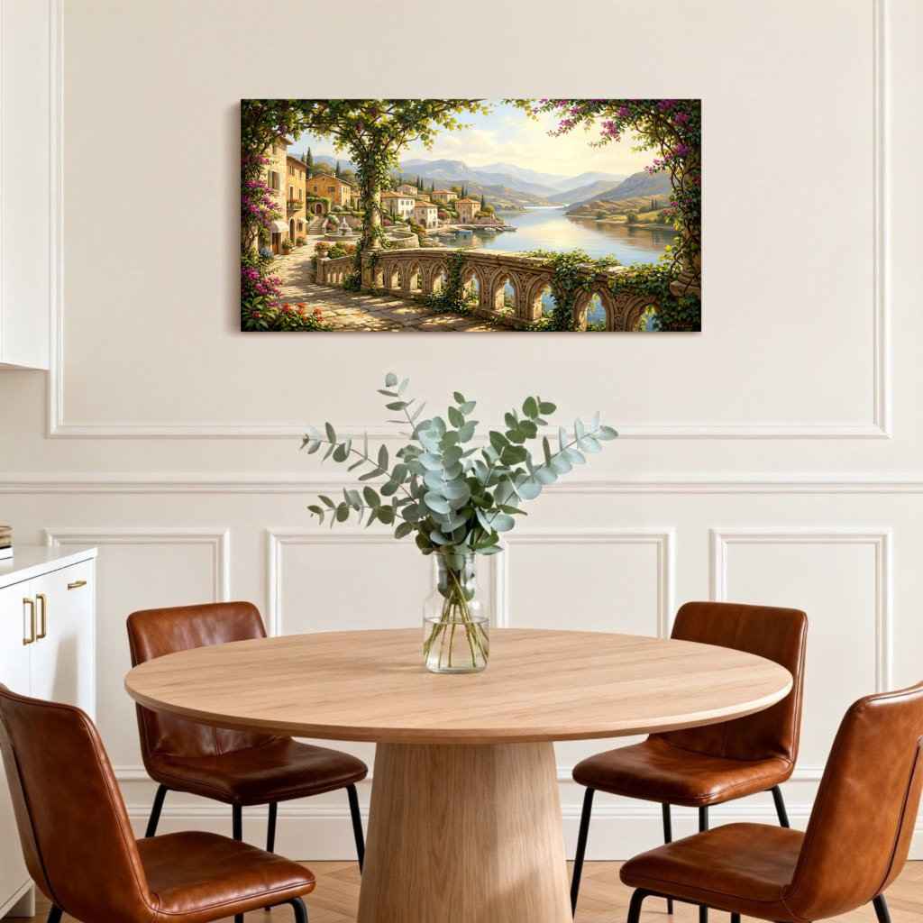 Winston Porter Scenic &Cityscapes Mediterranean Village Lake View ...