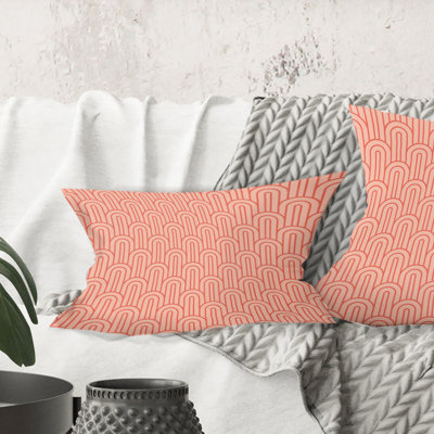 Coussin Retro Art Deco Waves II - Mid-Century