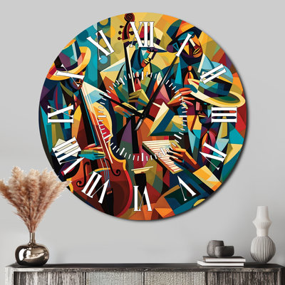 Horloge murale Jazz Performance On Stage I - Music Jazz