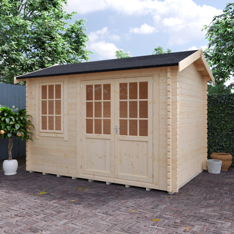 The Martel Tongue & Groove Log Cabin 12x8w