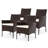 Classique Patio Furniture Set Wicker Dining Chairs