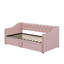 Lit de jour simple tapissier avec couchette escamotable-470429503
