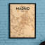 Madrid City Map - No Frame Print-1680826537
