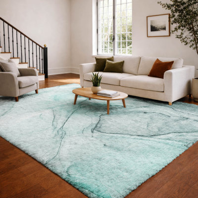 Premium Machine Washable Dream Shag ADS502 Watercolors Rug