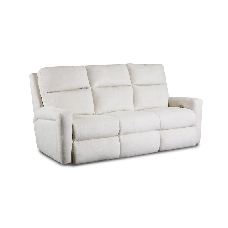 Metro 83'' Reclining Sofa, Fresca Hazelnut, Power Headrest with Next Level