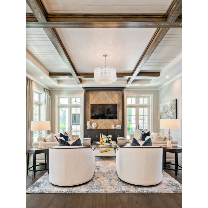 Milly 7 Light Chandelier, Nickel