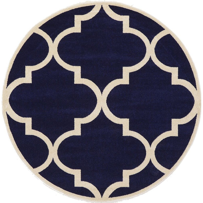 Cohleen Geometric Indoor Rug, Round 8'