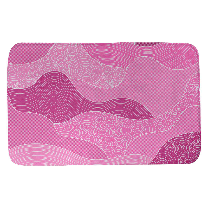 Tapis pour salle de bain Mcguigan, l 17 po x L 24 po, Rose