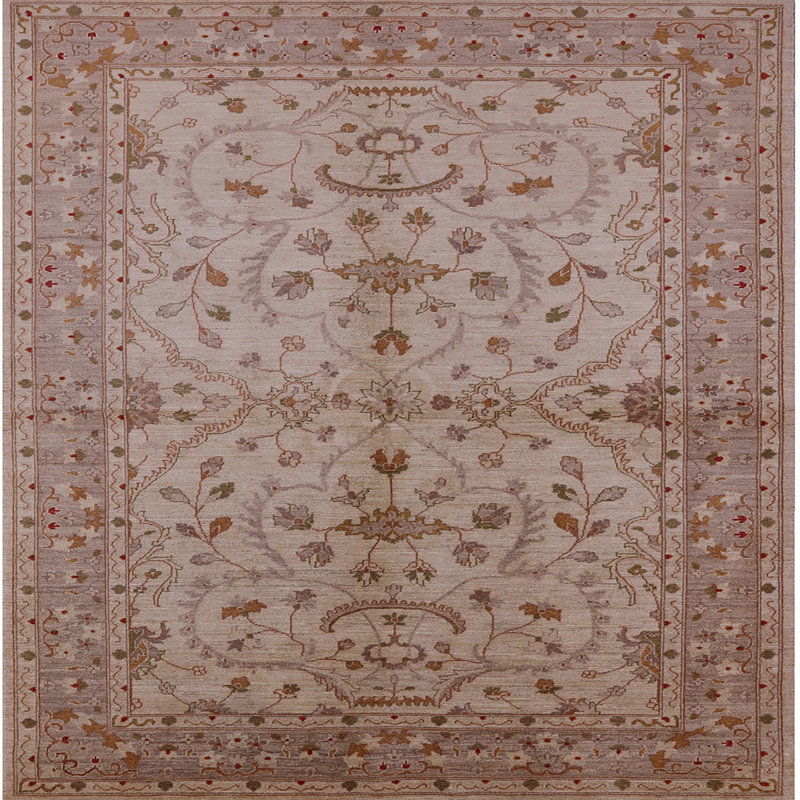 Tapis oriental brun Waterfront, Carré 3 pi