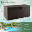 Topbuy 50'' W 120 Gallons Lockable Deck Box
